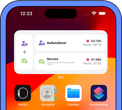 timr Standby Widget iOS