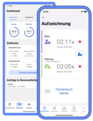 Zeiterfassung Apps für iOS und Android